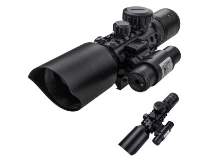 Optický puškohled „SNIPER ELITE“ s laserem!