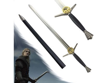 Zaklínačský meč "WITCHER in MOVIE" + dřevěná pochva ZAKLÍNAČ