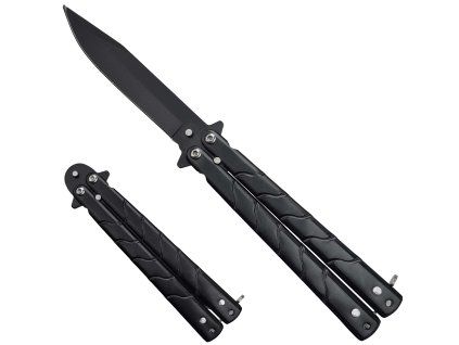 Černý Balisong "STRYPER" ostrý