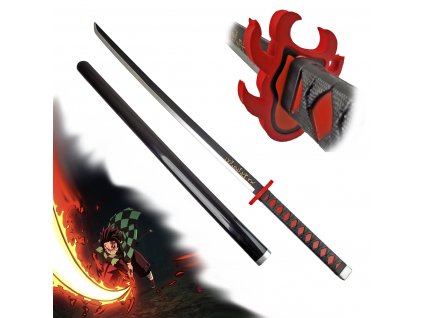 MĚKČENÁ NINCHIRIN KATANA "TANJIRO KAMADO - FLAME SWORD" - DEMON SLAYER
