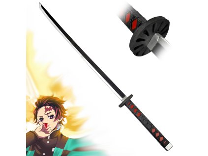 Měkčená Nichirin Katana "TANJIRO KAMADO" - Demon Slayer