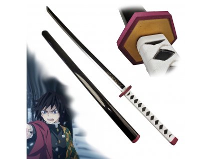 Měkčená Nichirin Katana "GIYU TOMIOKA" - Demon Slayer