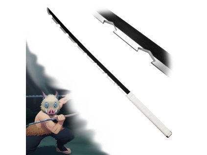 Měkčená Nichirin Katana "INOSUKE HASHIBIRA" - Demon Slayer - II. Jakost