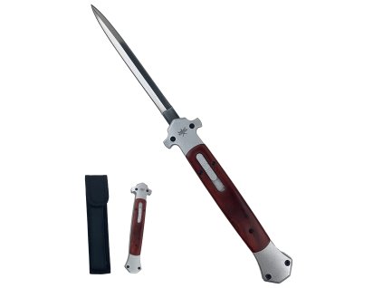 Vystřelovací OTF nůž "SILVERWOOD STILETTO" s pouzdrem