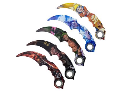 Tréninkový karambit "GAMES AND ANIME" s ložiskem