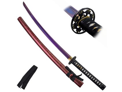 Honosná katana s fialovou čepelí "PURPLE HAZE"