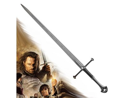 Aragornův meč "ANDURIL - SWORD OF KING" plamen západu - Pán prstenů - II. Jakost