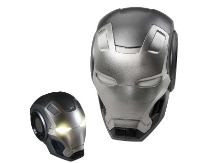 Přenosný bluetooth reproduktor "I AM IRON MAN" - svítící oči - Marvel