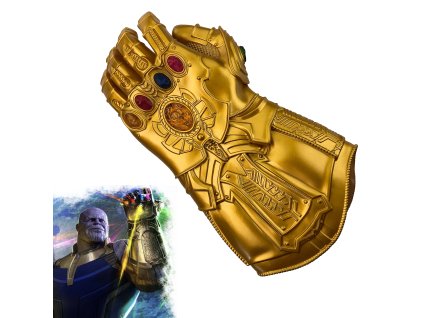 Gumová Thanosova rukavice "INFINITY GAUNTLET" svítící - Marvel