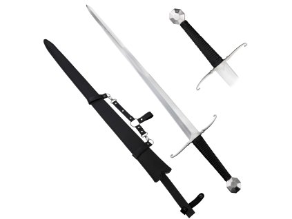 Ostrý středověký meč "HASTINGS SWORD" s pochvou na opasek - HQ!