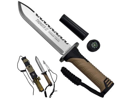 Vojenský nůž "RUI THUNDER TWO COYOTE" na přežití