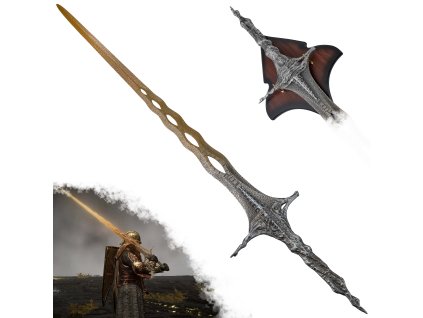 Celokovový meč "SACRED RELIC SWORD" s plaketou - Elden Ring