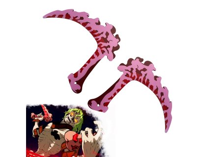 Gyutarovi dřevěné srpy "FLESH KAMAS" - Demon Slayer
