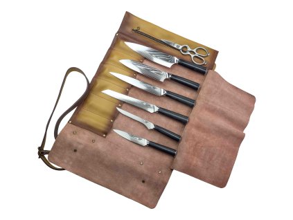 Sada kuchyňských nožů "BLADES OF PRECISION" s koženým pouzdrem
