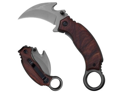 Zavírací karambit "TALONWOOD" s klipem