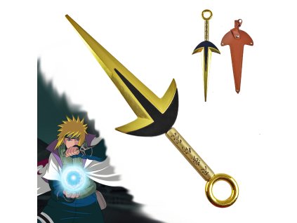 Zlatý bleskový kunai "4TH HOKAGE" Obří - Naruto