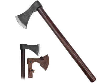 Ručně kovaná sekera "VALDR AXE" s koženým pouzdrem