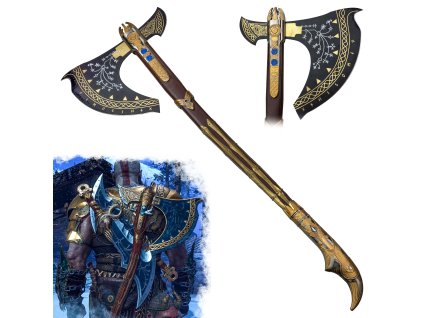 Ocelová sekera "UPGRADED LEVIATHAN" - God of War