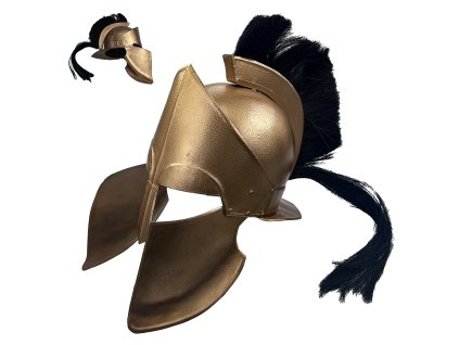 Spartská helma "GUARDIAN OF SPARTA" s chocholem
