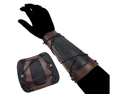 Kožený nátepník "LEATHER WARHIDE"