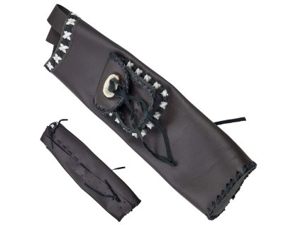 Kožený toulec na šípy "ARROWHIDE BROWN" s popruhem