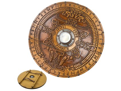 Dřevěný štít "HRAFNSHIELD"