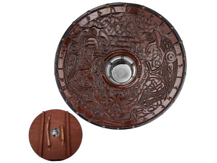 Dřevěný štít "ASGARD RELIC"