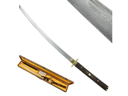 Damašková katana "DAMASCUS" s bohatým příslušenstvím!