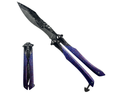 Ostrý balisong "STARGAZER DAMASCUS"