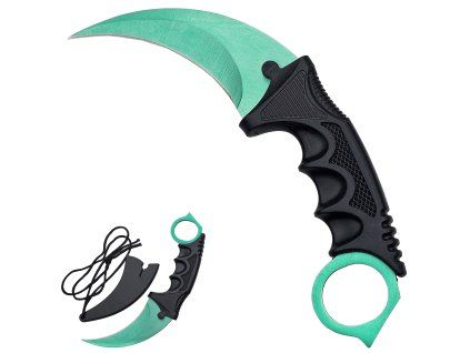 Ostrý karambit "JADE SLASHER" s pouzdrem