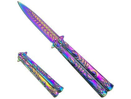 Ostrý balisong "RAINBOW SCORPION"