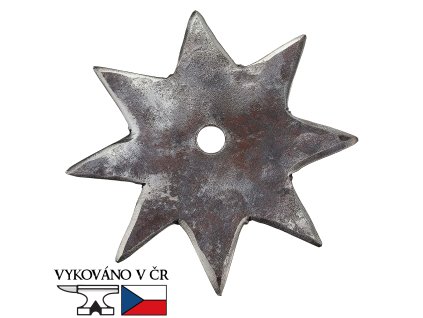 Ručně kovaná vrhací hvězdice "SHARP SUN - LIVING HISTORY"