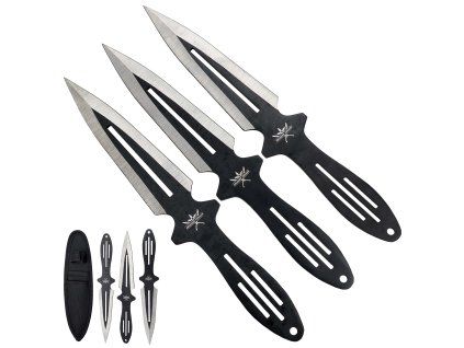 Velké vrhací nože "SILVER STRIKE" - 3ks