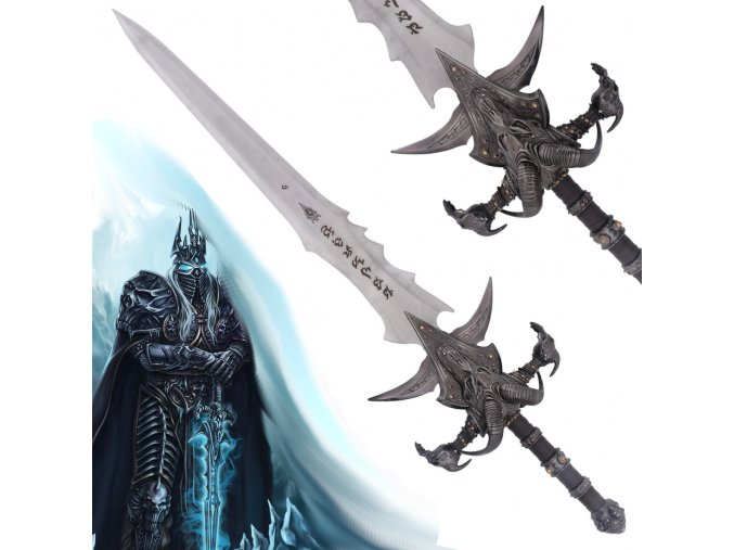 Meč krále lichů "FROSTMOURNE" - ocelová detailní replika