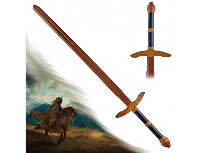 Gotický dřevěný meč "LITTLE DUNADAN"