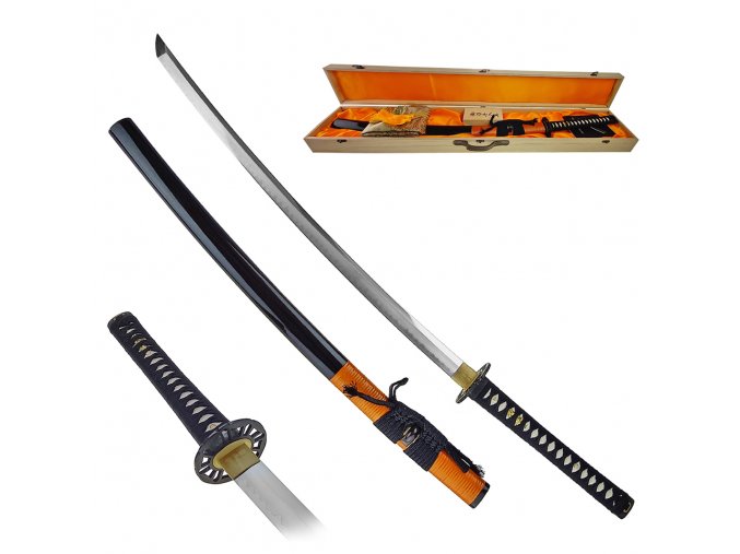 Samurajský meč "MIJAMOTO MUSASHI" s dřevěným boxem