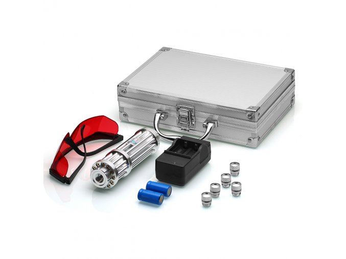 Modrý superlaser "MASTER JEDI" <50000mW; USB + gift box!