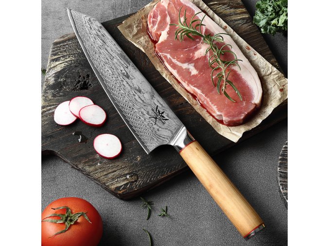 Damaškový steakový nůž "WOODIE"