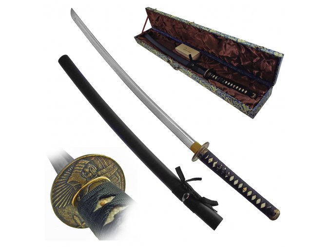Honosný Samurajský meč "FUJIWARA" s výbavou