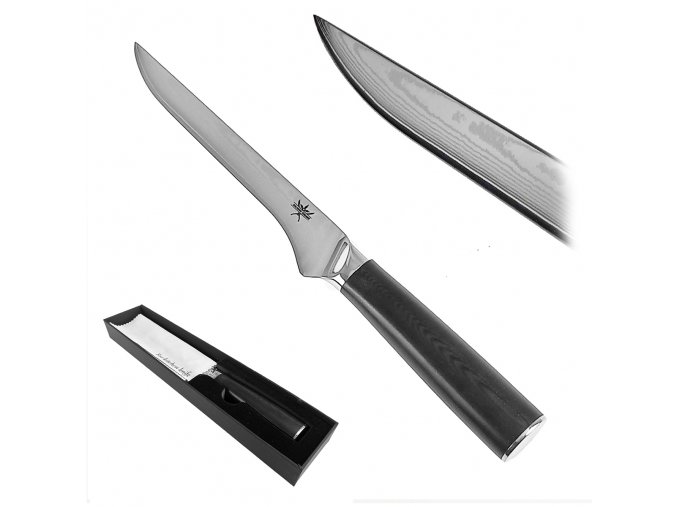 Damaškový vykosťovací nůž  "BONE PROFI" nerezový