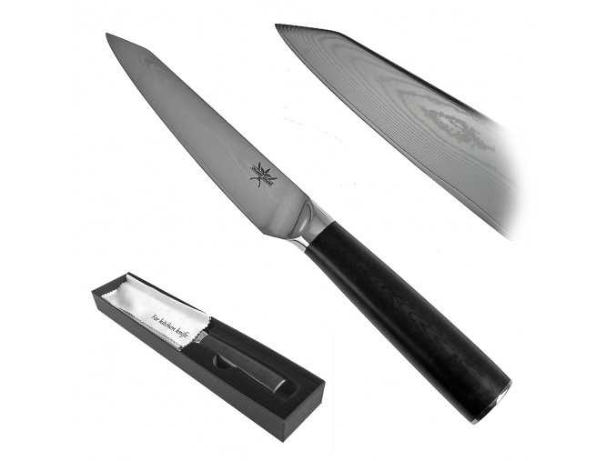 Univerzální damaškový kuchyňský nůž "HYBRID CHEF" NEREZOVÝ