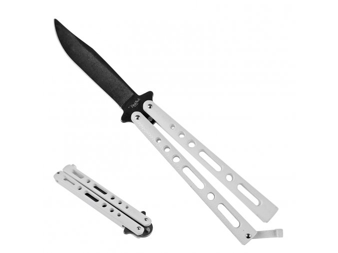 Profesionální balisong "BENCHMARK WHITE STONEWASH" žlutý