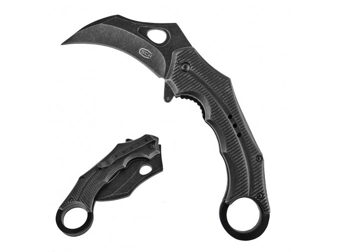 Černý vystřelovací karambit "REVAN CLAW"