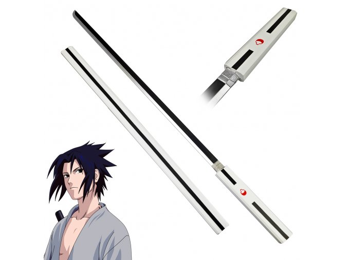 Měkčená meč Uchiha Sasukeho "KUSANAGI-WHITE" - Naruto