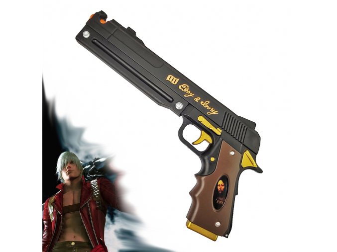 Měkčená Danteho pistole "EBONY" - Devil May Cry