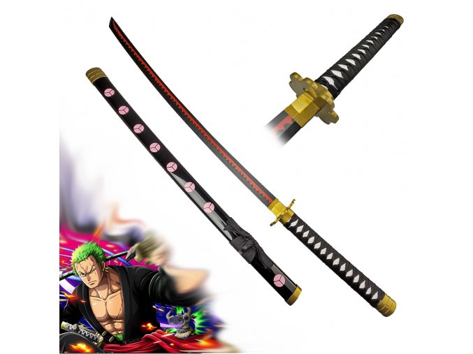 DŘEVĚNÁ KATANA SHIMOTSUKI RYUMI "SHUSUI-V2" - ONE PIECE