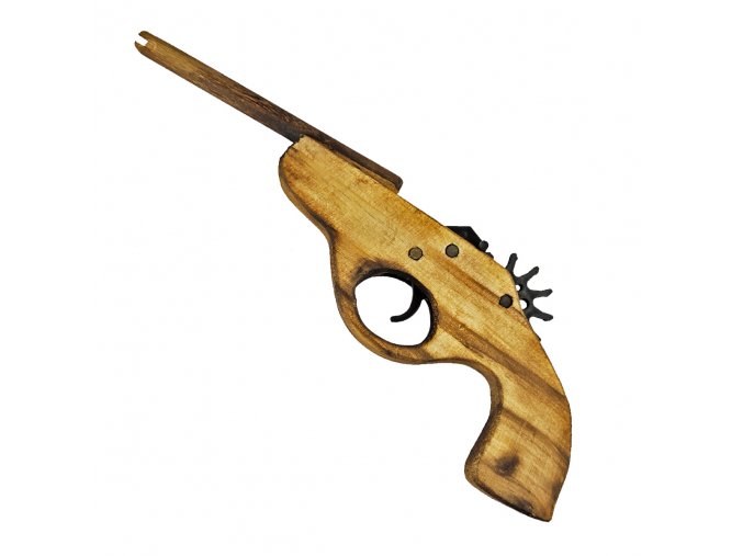 Dřevěná pistole na gumičky "BALISTIC GUM"
