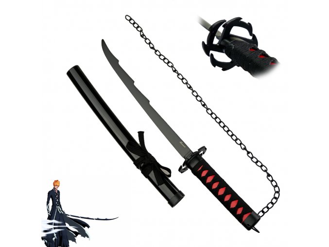 Mini katana Kurosaki Ichiga "TENSA ZANGETSU" se stojánkem