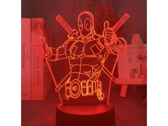 3D akrylová stolní lampička "DEADPOOL" - MARVEL
