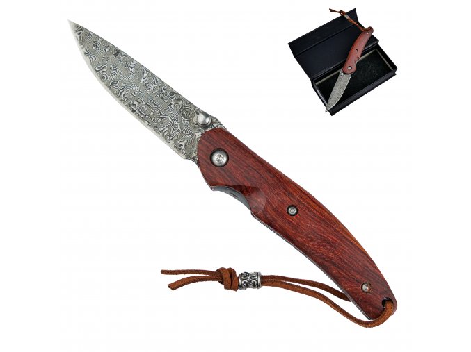 Damaškový kapesní nůž "RUSTIC CHARM"